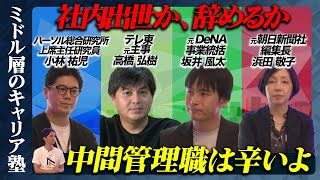 【高橋弘樹vs坂井風太】業務過多・若手離職...中間管理職の悲哀どう乗り越える？【ReHacQミドルマネジメント論】