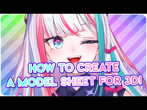 Let's create a model sheet for 3D modeling!