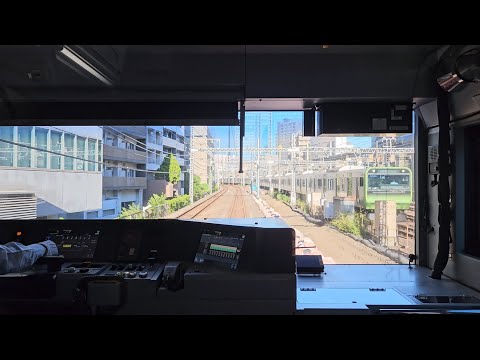 【4K60 Outlook】JR Yamanote Line Shinagawa → Hamamatsucho E235