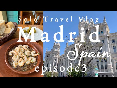 A day in Marid🇪🇸Spain Solo Travel Vlog🇪🇸EP3 |Food|🍽️Airport Taxi |Etihad Airways EY76 /EY878| 4K