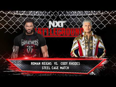 Steel Cage Match | Roman Reigns vs. Cody Rhodes | NXT Battleground