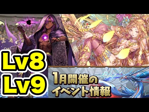 【簡単】1月クエストダンジョン Lv8 &Lv9 クリア立ち回り紹介！！【パズル&ドラゴンズ/#パズドラ】