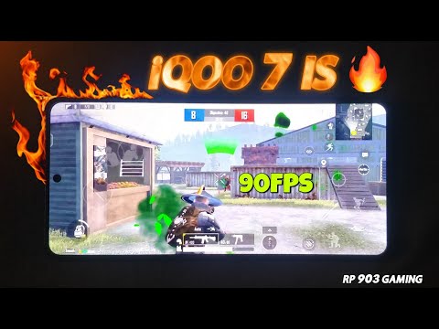 iQOO 7 90 FPS BGMI TEST AFTER LATEST UPDATE ANDROID 13 || iQOO 7 BGMI TEST 🔥🔥