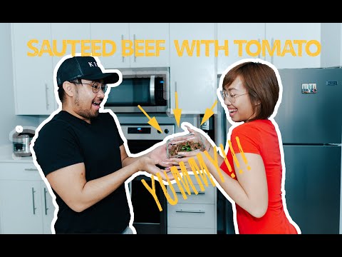 Cooking Sauteed Beef With Tomato(Wifey's collab vlog)