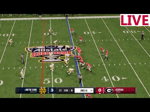 🔴LIVE 🔴Notre Dame Fighting Irish vs Georgia Bulldogs/Sugar Bowl  /NCAA ENVIVO/ NCAA 25