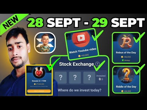 28 Sept X Empire all tasks | x empire episode tasks | x empire donate ton video | x empire combo