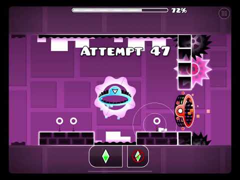 Geometry dash beating my first demon the nightmare 100%