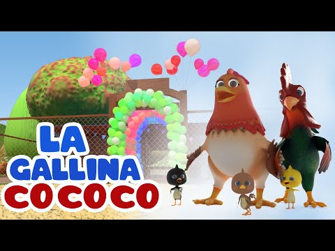 LA GALLINA COCOCO 🟣 VIDEOS PARA NIÑOS 🟣 VIDEOS PARA BEBE 🟣 EL BAILE DEL SAPITO BAILANDO COCOCO