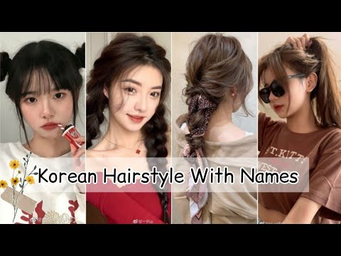 Korean hairstyle with name/Korean hairstyle for girl/Hairstyle with bangs/Korean hair transformation