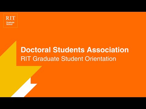 Doctoral Students Association (DSA) | RIT Graduate Student Orientation 2021