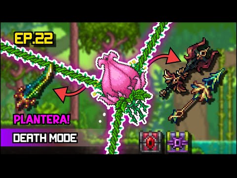 DERROTANDO A PLANTERA + UMA TONELADA DE ITENS! - Terraria Calamity Death Mode EP. 22