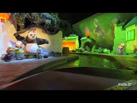 Kung Fu Panda RIDE with Animatronics | Dark Boat Ride | Universal Studios 2024