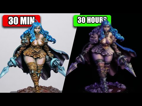 Painting the same Model in 30 minutes vs 30 hours