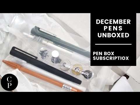 December Pen Box Unboxing | Cloth and Paper