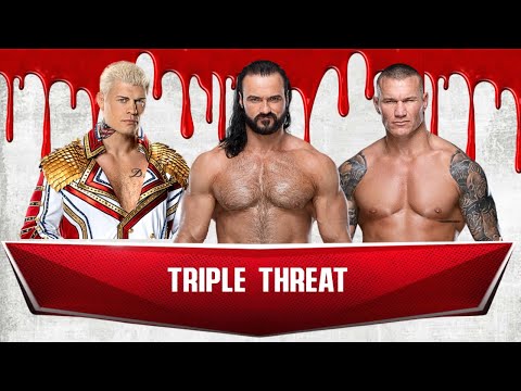 Triple Threat Match | Cody Rhodes vs Drew McIntyre vs Randy Orton | WWE Raw