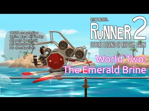 (100%* Quite Hard difficulty) Runner2 - World 2: The Emerald Brine | Gaijin Games | Windows | 2013