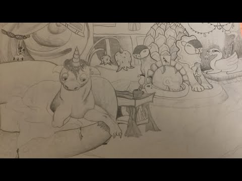 I’m Back! (Sketchbook Tour and CapCut voiceover)         (#sketchbooktour #smallartist #furry )