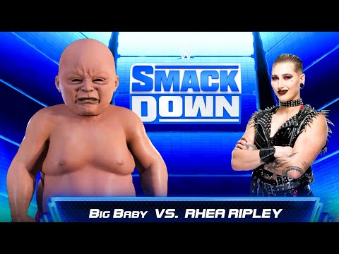 LIVE WWE Match Big Baby Vs Rhea Ripley | Baby Is Back | WWE Raw Fight Live Part 172