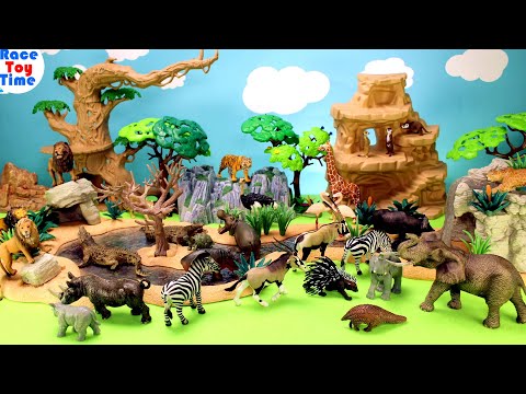 Safari Animal Figures   Learn Animal Names For Kids