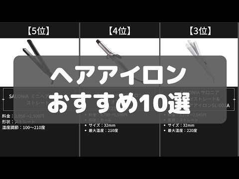 【ヘアアイロン】Amazonのおすすめ人気ランキング10選【2022年】#shorts