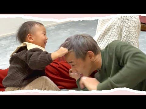 激おこ1歳児！激しい嫉妬でパパ鷲掴み