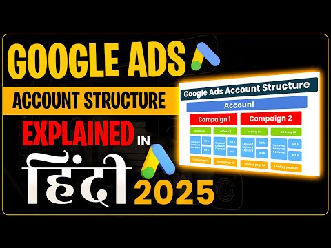 Google Ads Account Structure Explained in Hindi 2025 | #googleadsaccountstructure #googleads2025