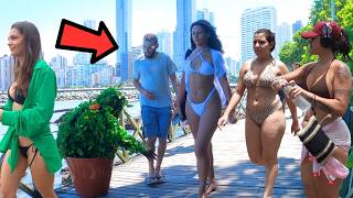 Scaring Beautiful Girls On The Way To The Beach🔥 Best Female Reactions Ever Filmed! Bushman Prank!