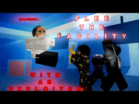 roblox flee the facility with a.. exploiter..? || short clips #1