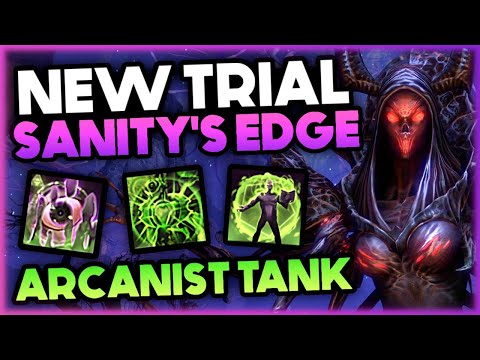 New Trial - Sanity's Edge Blind Run as Arcanist Tank | Elder Scrolls Online Necrom PTS