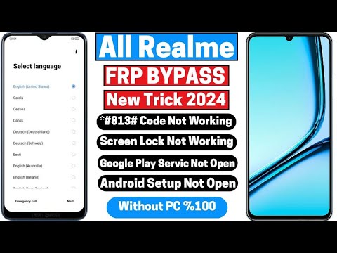 All Realme Frp Bypass |New Trick 2024 Screen Lock Not Working ❌ *#813# Code Not Working ❌ Without PC