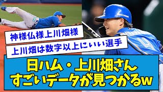 【衝撃】日ハム・上川畑大悟さん、すごいデータが見つかるwwwww【なんJ反応】