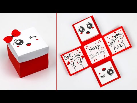 How to make birthday gift box / How to make gift box with paper? / surprise gift box for birthday