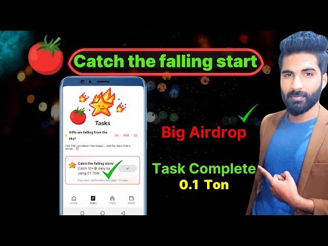 Tomarket Airdrop New Task | Catch the falling stars 0.1 Ton Complete | Tomarket Airdrop Claim