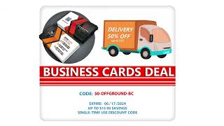 Business Cards Deal | 50% OFF Ground Shipping up to $15 in savings at 55printing.com