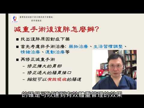 20180925 減重手術復胖怎麼辦 台灣減重手術權威蔡明憲教授解說版