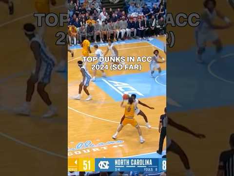 Top Dunks in ACC Men's Basketball 2024 (Through Week 11)