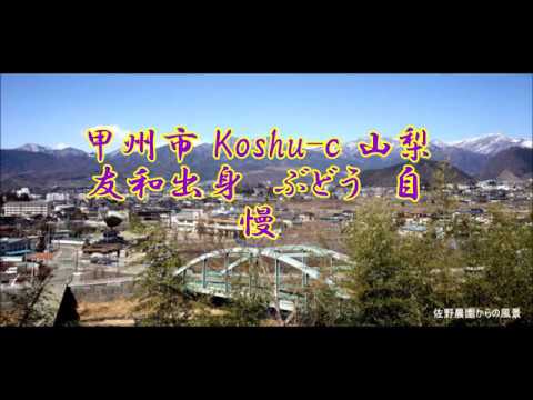 甲州市  Koshu c  山梨　友和出身　ぶどう　自慢