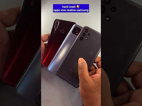 How to hard reset vivo oppo realme samsung by factory reset #shorts