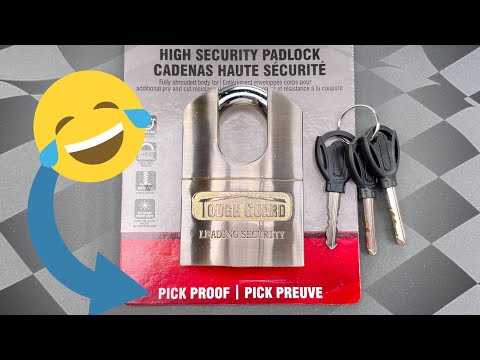 [1519] “Pick Proof” Tough Guard Padlock… Picked FAST