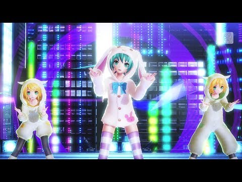 【ミク．リン．レン(うさみみパーカー)】カオス・メドレー ～ギガリミックス～【Project DIVA X HD】