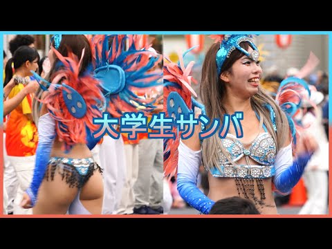 4K 大学生サンバ ウニアン 草加よさこいサンバフェスティバル 2023 Samba