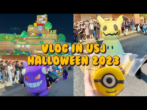 【Vlog】ユニバ絶叫ホラーナイト2023🧟👻USJフード爆食い🍕🎃 ポケモンパーティー 🤍