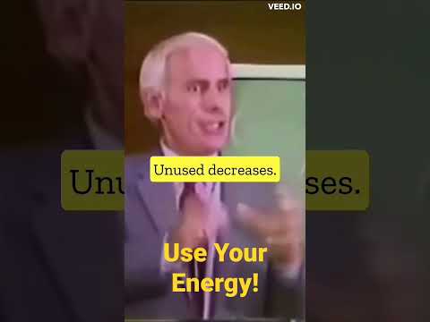 You Should Use Your Energy Because Of That