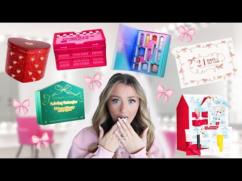 HUGE VIRAL SOLD OUT BEAUTY ADVENT CALENDAR UNBOXING + GIVEAWAY! *GLOW RECIPE* PT 1