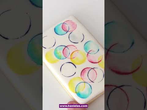 Watercolor Bubbles Cookies