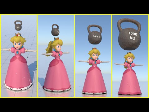 Princess Peach Vs 1000 kg 🙃