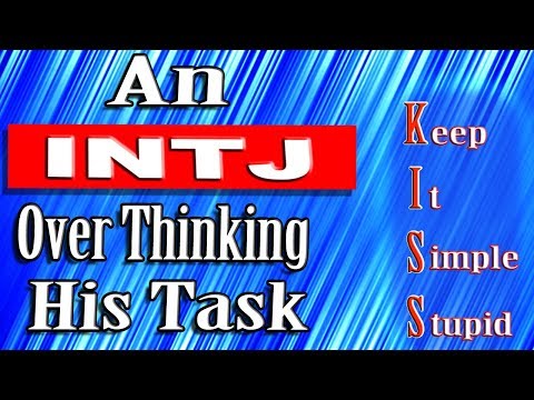 An INTJ Over Thinking His Task