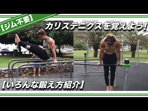 公園でカリステニクスで体を鍛える方法紹介＆やり方解説！【自重筋トレ】