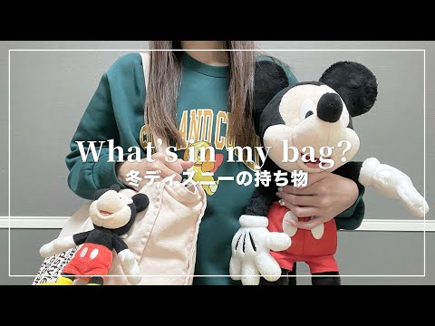 冬ディズニーの持ち物🐭🧣かばんの中身紹介【What’s in my bag?】