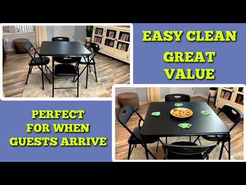 🎲 We Love the COSCO 5-Piece Table & Chair Set for Family Gatherings & Games